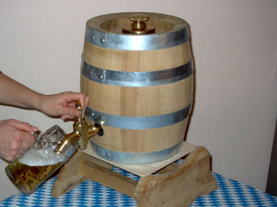 Holzkeg Holzbierfass Bierfass aus Holz